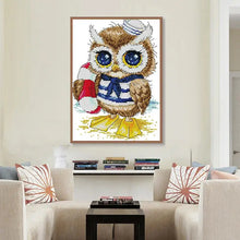 Load image into Gallery viewer, Cute Owl Cartoon Animal Pattern Cross Stitch - AIMDIY
