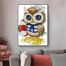 Load image into Gallery viewer, Cute Owl Cartoon Animal Pattern Cross Stitch - AIMDIY