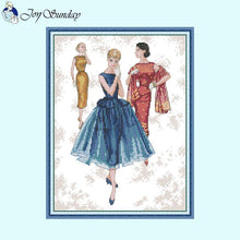 Load image into Gallery viewer, DIY Character Pattern Three Beautiful Girls Cross Stitch - AIMDIY