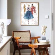 Load image into Gallery viewer, DIY Character Pattern Three Beautiful Girls Cross Stitch - AIMDIY