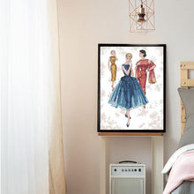 Load image into Gallery viewer, DIY Character Pattern Three Beautiful Girls Cross Stitch - AIMDIY