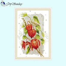 Load image into Gallery viewer, Printed Fabric DIY Floral Patterns Handmade Cross Stitch - AIMDIY