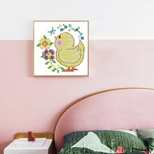 Load image into Gallery viewer, DIY Kids Handmade Kit Yellow Chicken Cartoon Pattern Joy Sunday Cross Stitch - AIMDIY