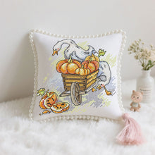 Load image into Gallery viewer, DIY Sewing Accessory Kit – Loss after Loss – Joy Sunday Pin Cushion Cross Stitch 16×16cm