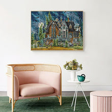 Load image into Gallery viewer, Dark Castle DIY Scenery Patterns Cross Stitch Kit - AIMDIY