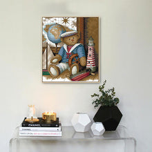Load image into Gallery viewer, Doll Sailor Bear Cross Stitch  Animal Patterns Kids Room Decor - AIMDIY