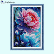 Load image into Gallery viewer, Dutchman's Pipe Floral Pattern - Cross Stitch Kit - AIMDIY