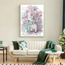 Load image into Gallery viewer, Early Spring Kittens Cat Cross Stitch - AIMDIY