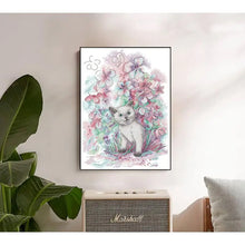 Load image into Gallery viewer, Early Spring Kittens Cat Cross Stitch - AIMDIY
