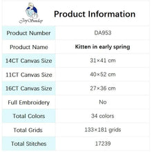 Load image into Gallery viewer, Early Spring Kittens Cat Cross Stitch - AIMDIY