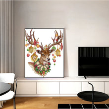 Load image into Gallery viewer, Elk DIY Christmas Animal Pattern Cross Stitch Joy Sunday - AIMDIY
