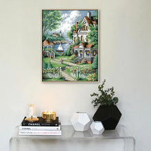 Load image into Gallery viewer, European Villa Landscape Pattern DMC Thread - AIMDIY