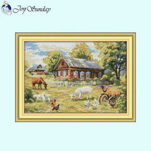 Load image into Gallery viewer, Cross Stitch Kit Farm Scenery Pattern - AIMDIY