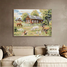 Load image into Gallery viewer, Cross Stitch Kit Farm Scenery Pattern - AIMDIY