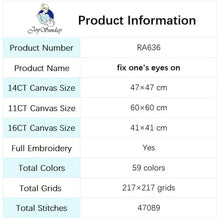 Load image into Gallery viewer, Fix one's eyes on DIY Character Pattern Cross Stitch Kits - AIMDIY