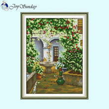 Load image into Gallery viewer, Flower Scenery Cross Stitch Kits - AIMDIY