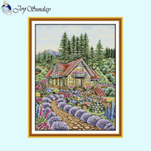 Load image into Gallery viewer, Flower Scenery Cross Stitch Kits - AIMDIY
