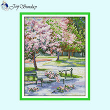 Load image into Gallery viewer, Flower Scenery Cross Stitch Kits - AIMDIY