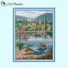 Load image into Gallery viewer, Flower Scenery Cross Stitch Kits - AIMDIY