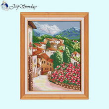 Load image into Gallery viewer, Flower Scenery Cross Stitch Kits - AIMDIY