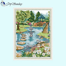 Load image into Gallery viewer, Flower Scenery Cross Stitch Kits - AIMDIY