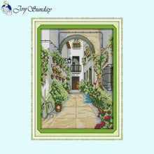 Load image into Gallery viewer, Flower Scenery Cross Stitch Kits - AIMDIY