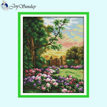 Load image into Gallery viewer, Flower Scenery Cross Stitch Kits - AIMDIY