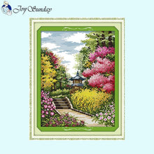 Load image into Gallery viewer, Flower Scenery Cross Stitch Kits - AIMDIY