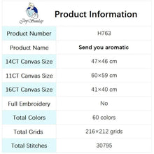 Load image into Gallery viewer, Cross Stitch Small Flowers Bucket - AIMDIY