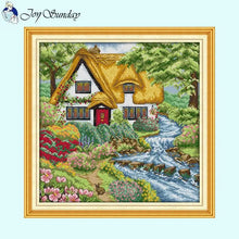 Load image into Gallery viewer, Flower Cottage Landscapes Needlework - AIMDIY
