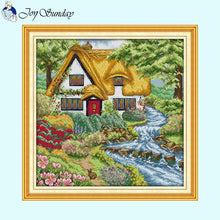 Load image into Gallery viewer, Flower Cottage Landscapes       Needlework - AIMDIY