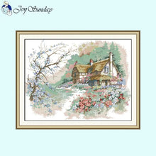 Load image into Gallery viewer, Flower House Landscape s Thread - AIMDIY