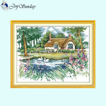 Load image into Gallery viewer, Flower House Landscape s Thread - AIMDIY