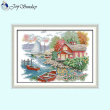 Load image into Gallery viewer, Flower House Landscape s Thread - AIMDIY