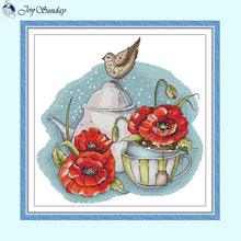 Load image into Gallery viewer, Floral Cross Stitch Patterns - Flower Story - AIMDIY
