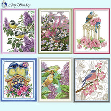 Load image into Gallery viewer, Flower and Bird Pattern DMC - AIMDIY