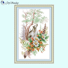 Load image into Gallery viewer, Joy Sunday Forest Elf Cross Stitch - AIMDIY