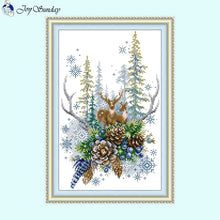 Load image into Gallery viewer, Joy Sunday Forest Elf Cross Stitch - AIMDIY