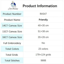 Load image into Gallery viewer, Four Good Friends DIY Character Pattern Cross Stitch