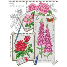 Load image into Gallery viewer, Four Seasons Flower Pattern Cross Stitch Kits - AIMDIY