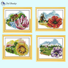 Load image into Gallery viewer, Four Seasons Flowers Needle and Thread Kids Handmade - AIMDIY