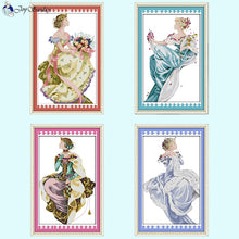 Load image into Gallery viewer, Four Seasons Queen   Character Pattern     Counted - AIMDIY