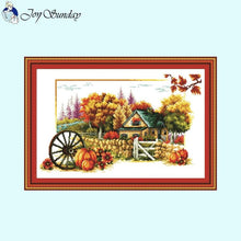 Load image into Gallery viewer, Four Seasons Scenery Cross Stitch Kits Printing - AIMDIY