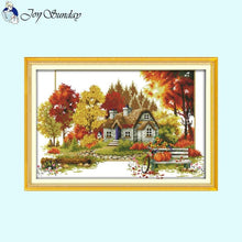 Load image into Gallery viewer, Four Seasons Scenery Cross Stitch Kits Printing - AIMDIY