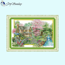 Load image into Gallery viewer, Four Seasons Scenery Cross Stitch Kits Printing - AIMDIY