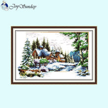 Load image into Gallery viewer, Four Seasons Scenery Cross Stitch Kits Printing - AIMDIY