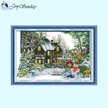 Load image into Gallery viewer, Four Seasons Scenery Cross Stitch Kits Printing - AIMDIY