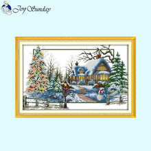Load image into Gallery viewer, Four Seasons Scenery Cross Stitch Kits Printing - AIMDIY