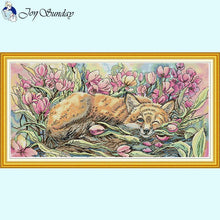 Load image into Gallery viewer, Fox in Flower Animal Patterns - AIMDIY