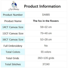 Load image into Gallery viewer, Fox in Flower Animal Patterns - AIMDIY